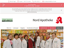 Tablet Screenshot of nord-apotheke-muenster.de